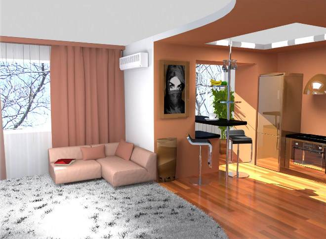 Планировка однокомнатной квартиры для семьи с двумя детьми (36 фото)