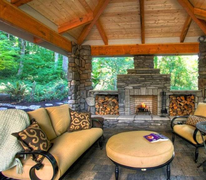 Дизайн двора частного дома: правила создания гармоничного пространства в разных стилях (124 фото)