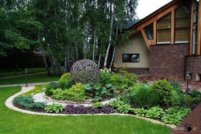 Дизайн двора частного дома: правила создания гармоничного пространства в разных стилях (124 фото)