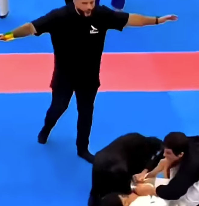 Мужчина с собакой пришел на айкидо и вышел на татами. Через 5 минут пес выбежал спасать хозяина