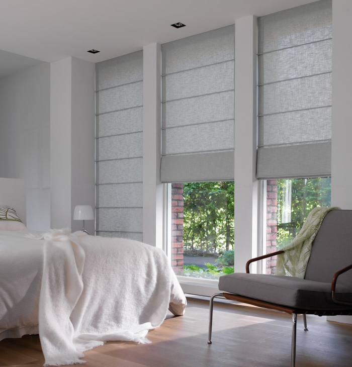Жалюзи в спальню: фото, разновидности, материалы и цвета (55 фото)