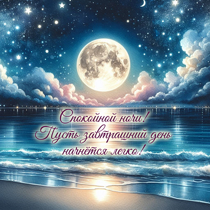 Открытки с пожеланием спокойной ночи: 100+ красивых картинок