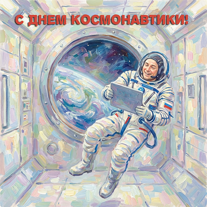 «Поехали!» Открытки с Днем космонавтики: 140+ картинок и поздравлений на 65-летие первого полета