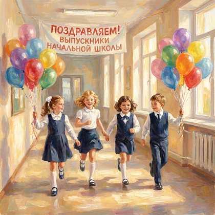 Открытки на выпускной в начальной школе: 60+ картинок и поздравлений