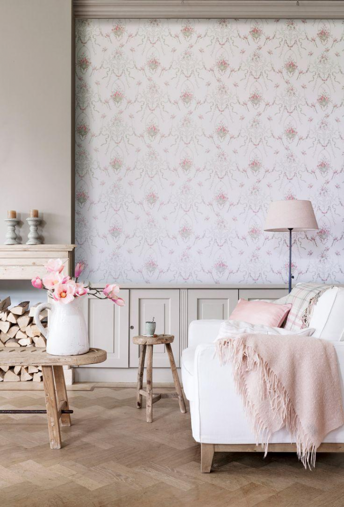 Обои в гостиную: разновидности, цвета, принты и стили (74 фото)