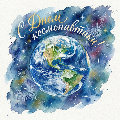 «Поехали!» Открытки с Днем космонавтики: 140+ картинок и поздравлений на 65-летие первого полета