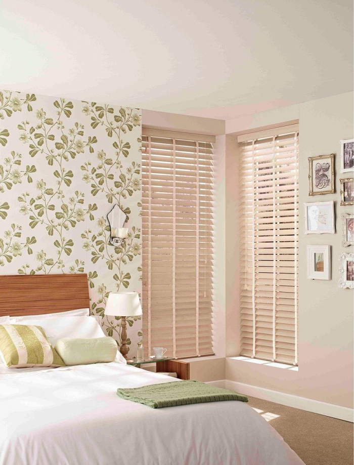 Жалюзи в спальню: фото, разновидности, материалы и цвета (55 фото)