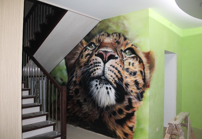 Роспись стен в квартире: несколько способов сделать свою комнату уютной и красивой (46 фото)