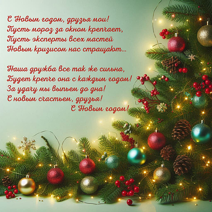 Открытки с Новым годом — 2026: 60+ картинок и поздравлений