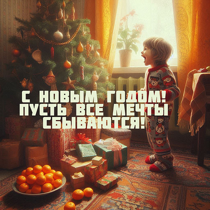 Открытки с Новым годом 2026: скачать 150+ картинок и поздравлений