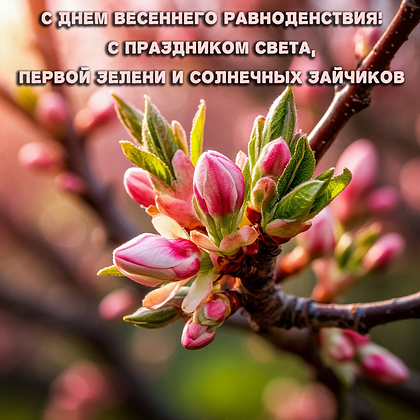 Открытки с днем весеннего равноденствия: 60+ картинок и поздравлений