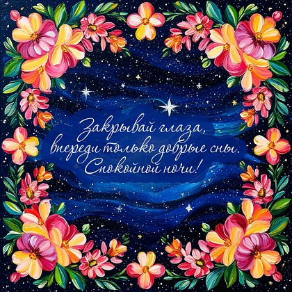 Открытки с пожеланием спокойной ночи: 100+ красивых картинок