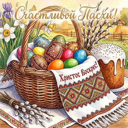 «Христос Воскрес!» Открытки с Пасхой: 140+ картинок и поздравлений