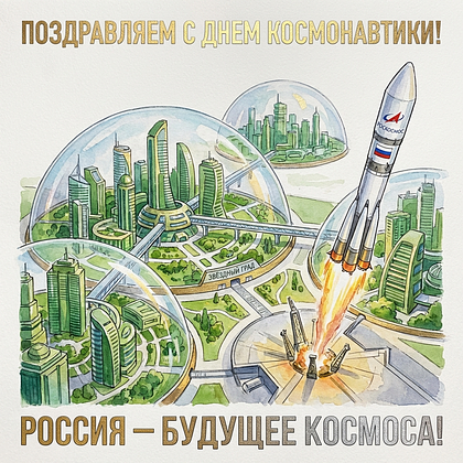 «Поехали!» Открытки с Днем космонавтики: 140+ картинок и поздравлений на 65-летие первого полета