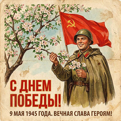 Открытки с Днем Победы 9 Мая в 2026 году: 140+ картинок и поздравлений