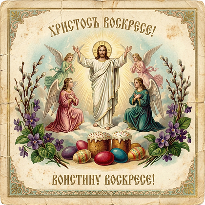 «Христос Воскрес!» Открытки с Пасхой: 140+ картинок и поздравлений