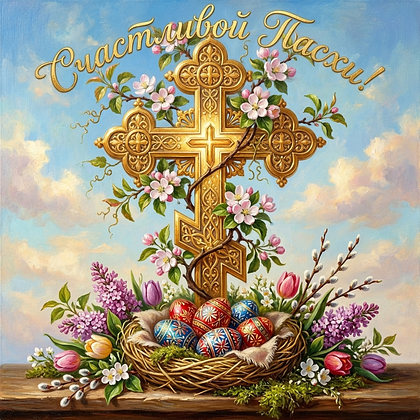 «Христос Воскрес!» Открытки с Пасхой: 140+ картинок и поздравлений
