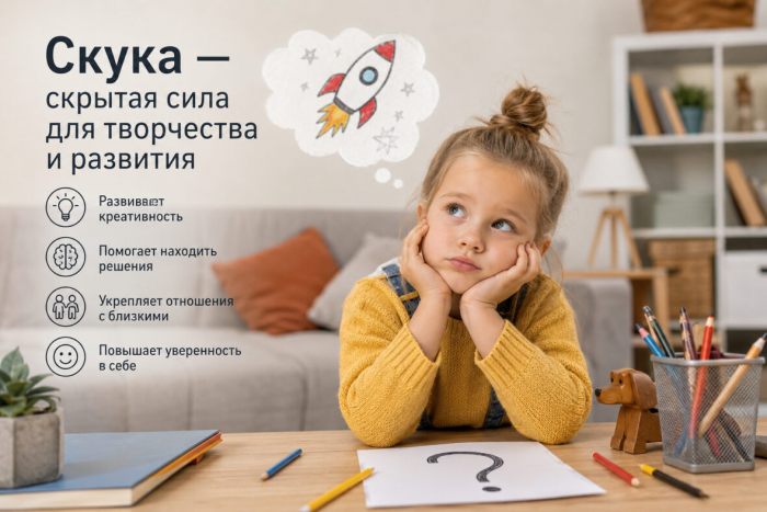 Скука — позитивное явление для ребенка