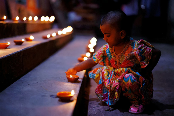 Фестиваль огней Дивали в Индии 2025