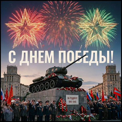 Открытки с Днем Победы 9 Мая в 2026 году: 140+ картинок и поздравлений