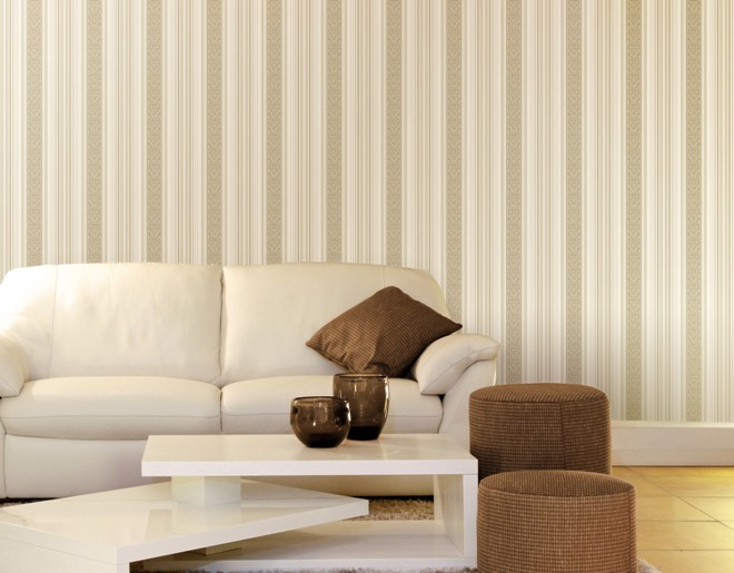 Обои в полоску: как создать нестандартный дизайн комнаты с помощью простых линий (104 фото)