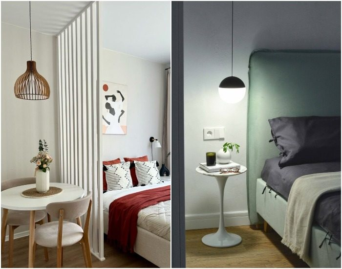 6 вариантов, как зонировать студию, если в ней живут два человека