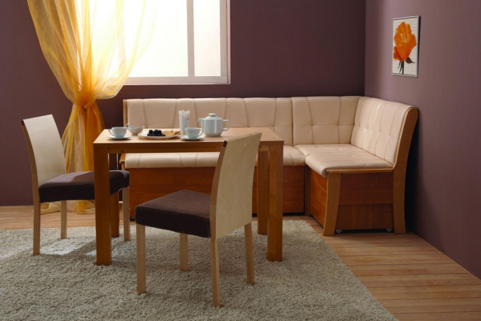 Диван на кухню: нюансы выбора мебели для комнат разных площадей и стилей (62 фото)
