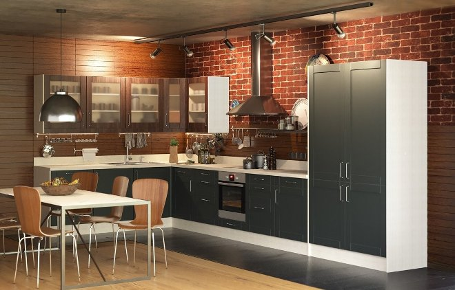 Угловой кухонный гарнитур: особенности расположения и секреты дизайна (82 фото)