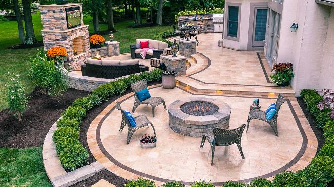 Дизайн двора частного дома: правила создания гармоничного пространства в разных стилях (124 фото)