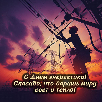 Открытки на День энергетика: 40+ картинок и поздравлений