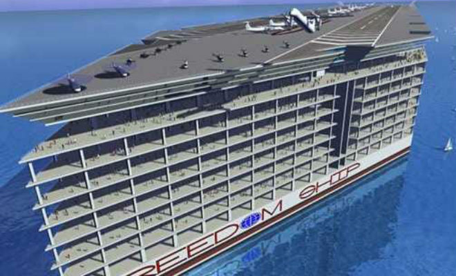 Больше Титаника: на воду спускают плавучий город