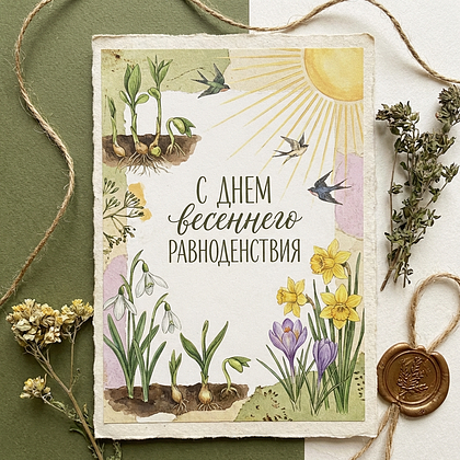 Открытки с днем весеннего равноденствия: 60+ картинок и поздравлений