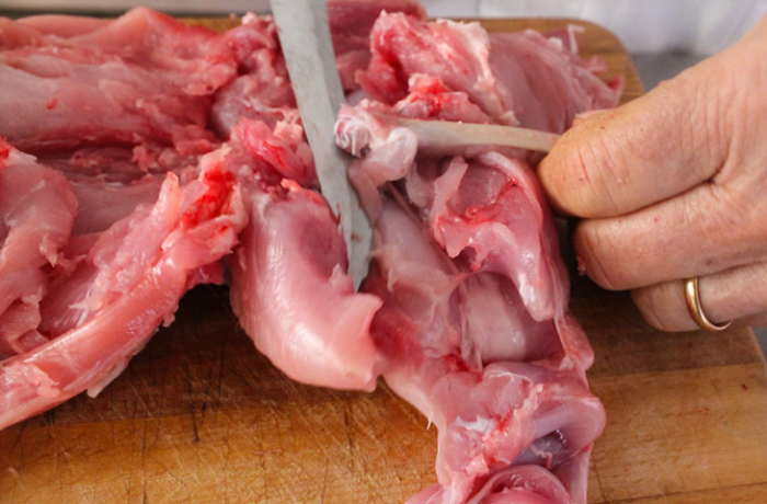 Как удалить из кролика все кости, сохранив цельной тушку