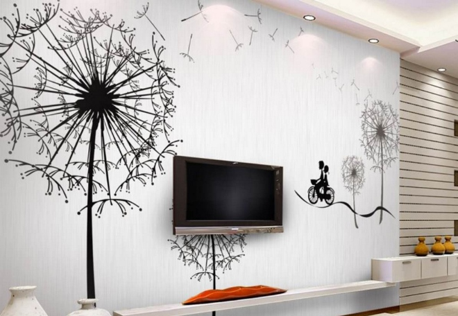 Роспись стен в квартире: несколько способов сделать свою комнату уютной и красивой (46 фото)