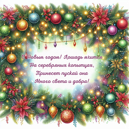 Открытки с годом Красной Огненной Лошади: 60+ картинок и поздравлений