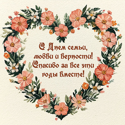 Открытки с Днем семьи, любви и верности: 140+ картинок и поздравлений