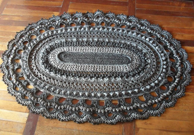 Вязаные коврики: интересные модели и применение в дизайне помещения (45 фото)