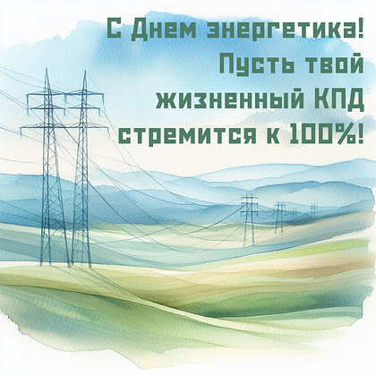 Открытки на День энергетика: 40+ картинок и поздравлений