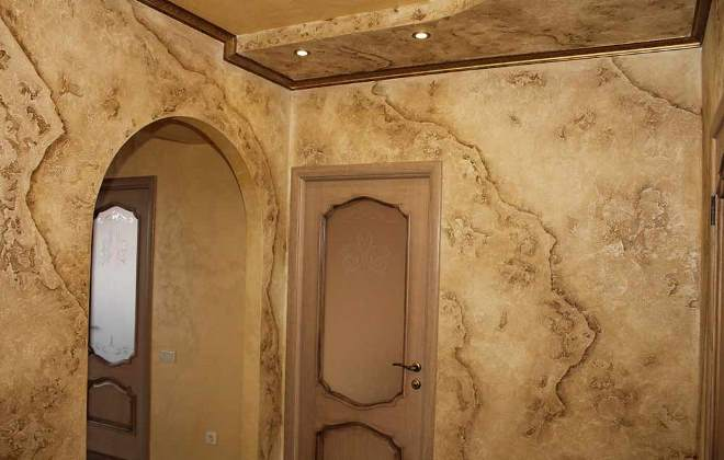 Декоративная штукатурка в интерьере коридора (30 фото)