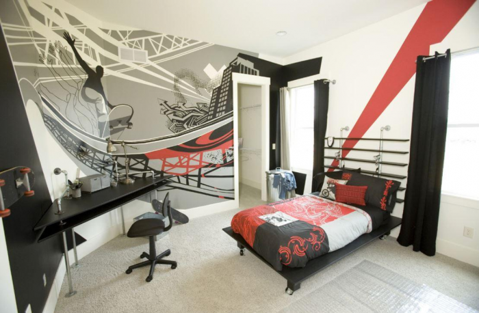 Обои в комнату для подростка: интересные сочетания и новые идеи (43 фото)