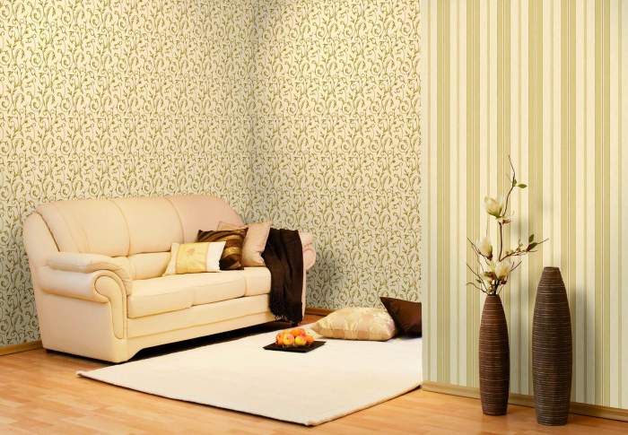 Обои в гостиную: разновидности, цвета, принты и стили (74 фото)