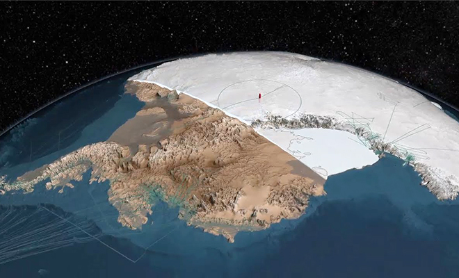 Подо ледниками форма Антарктиды не такая, как на картах. Ученые показали вид континента без ледяного щита