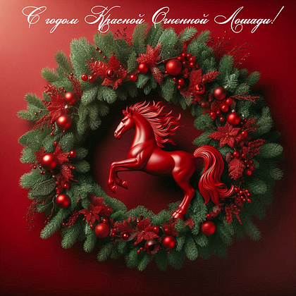 Открытки с годом Красной Огненной Лошади: 60+ картинок и поздравлений