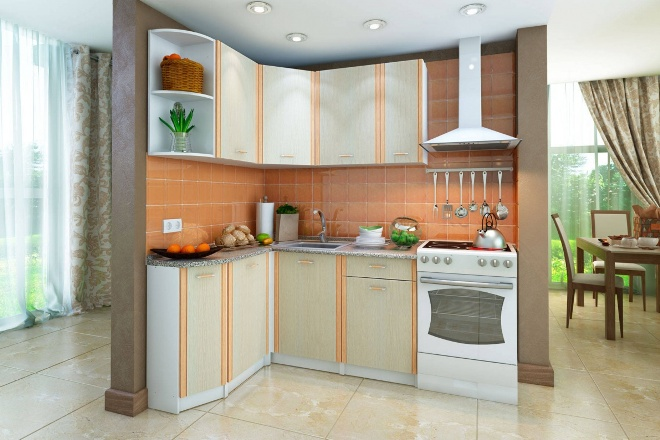 Угловой кухонный гарнитур: особенности расположения и секреты дизайна (82 фото)