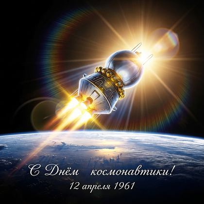 «Поехали!» Открытки с Днем космонавтики: 140+ картинок и поздравлений на 65-летие первого полета