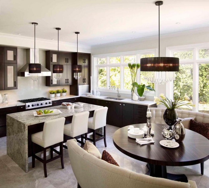 Диван на кухню: нюансы выбора мебели для комнат разных площадей и стилей (62 фото)