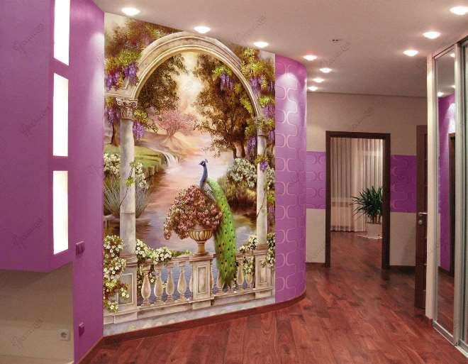 Роспись стен в квартире: несколько способов сделать свою комнату уютной и красивой (46 фото)