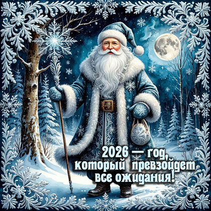 Открытки с Новым годом — 2026: 60+ картинок и поздравлений