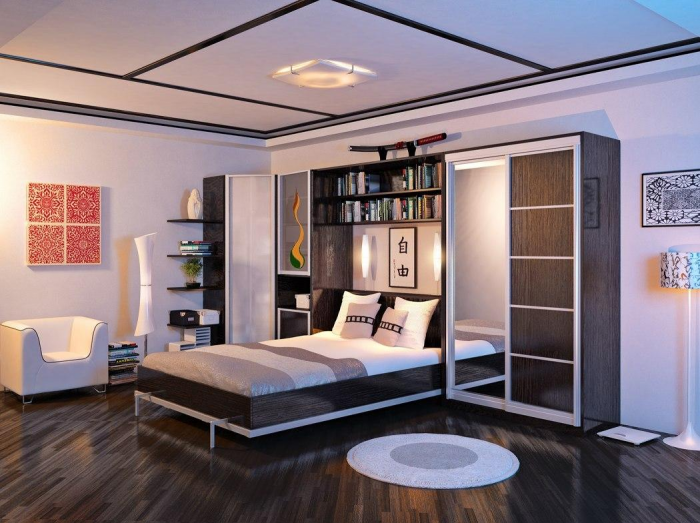 Встроенная кровать: особенности, виды, способы установки (58 фото)