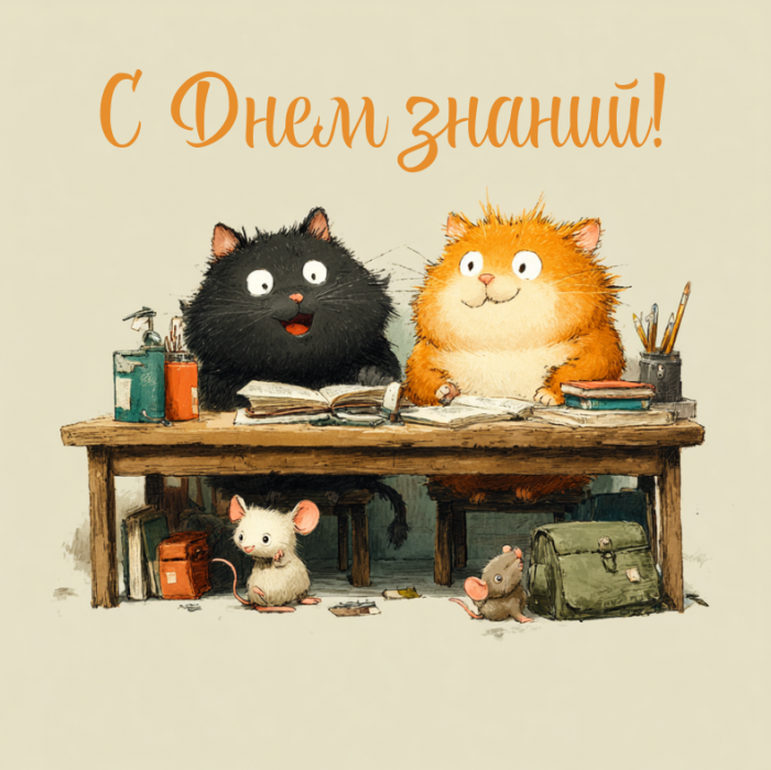 Красивые открытки с 1 сентября (День знаний) для поздравления учителей и учеников